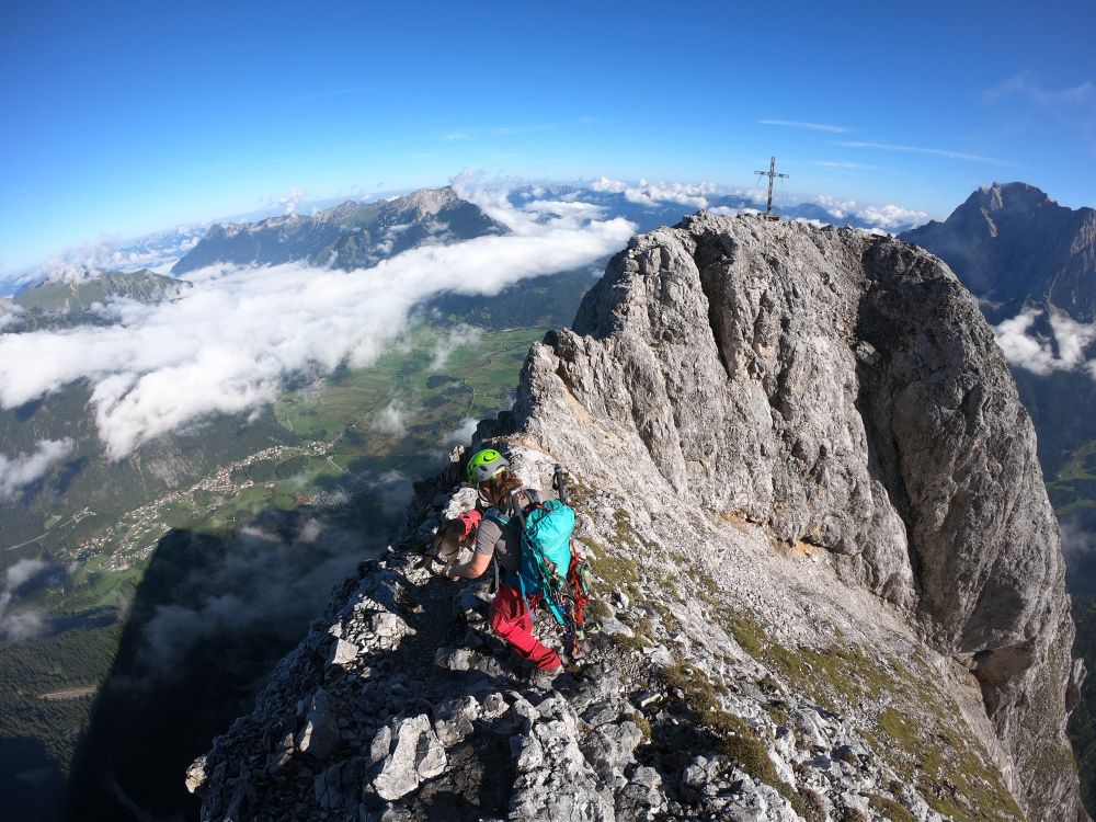 Überschreitung Ehrwalder Sonnenspitze 2417 m mit Hund