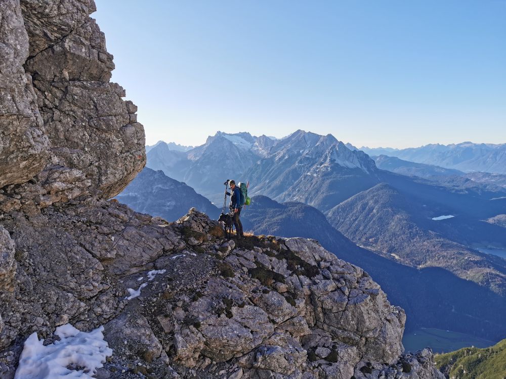 Bergtour mit Hund: Westliche Karwendelspitze über Karwendelsteig  & Mittenwalder Höhenweg