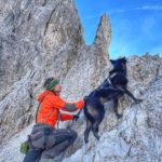 Klettersteig mit Hund in den Dolomiten