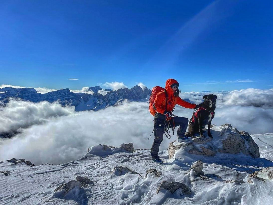 Bergtour (Klettersteig) mit Hund: Peitlerkofel (2875 m) in den Dolomiten