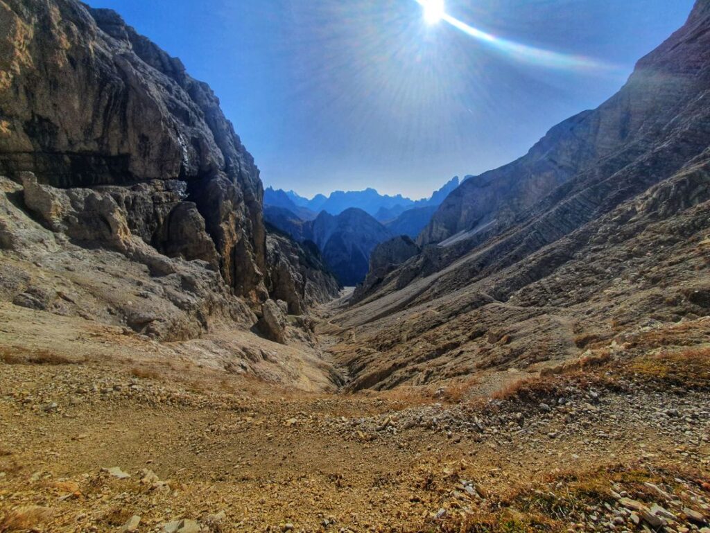 Auf markiertem Weg zum Rienztal