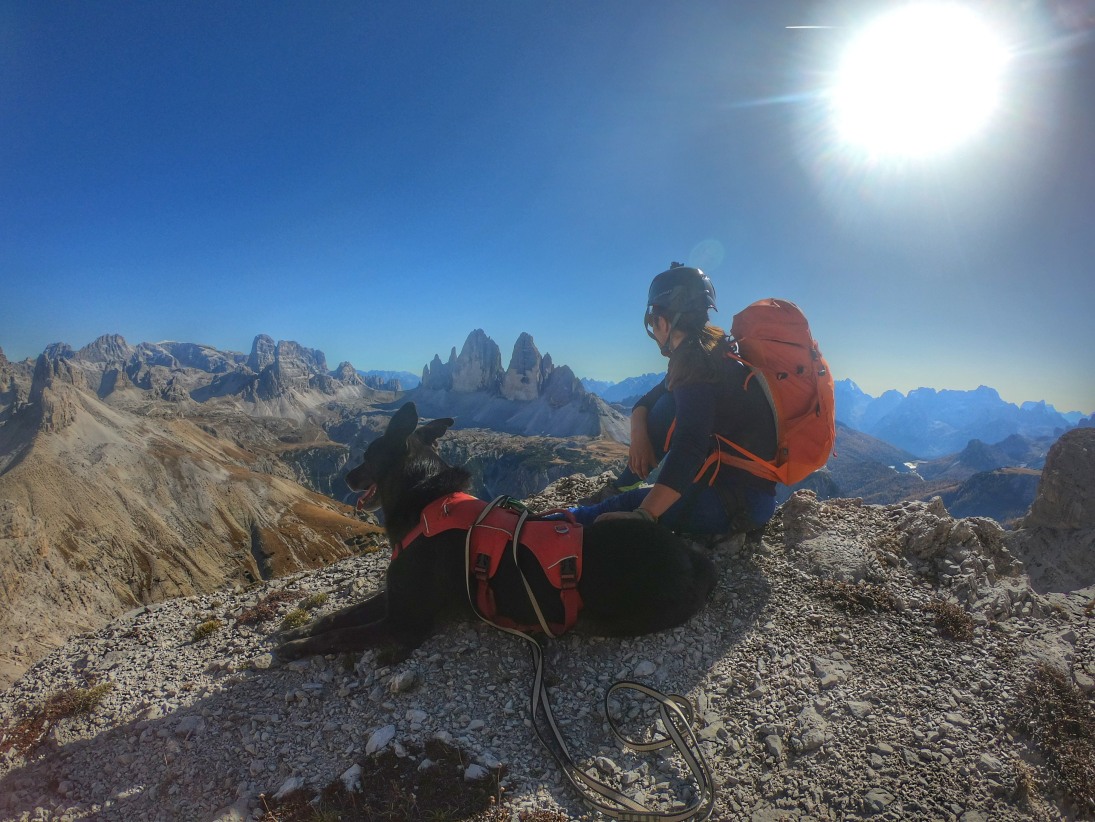 Bergtour mit Hund: Großer Rautkofel in den Dolomiten