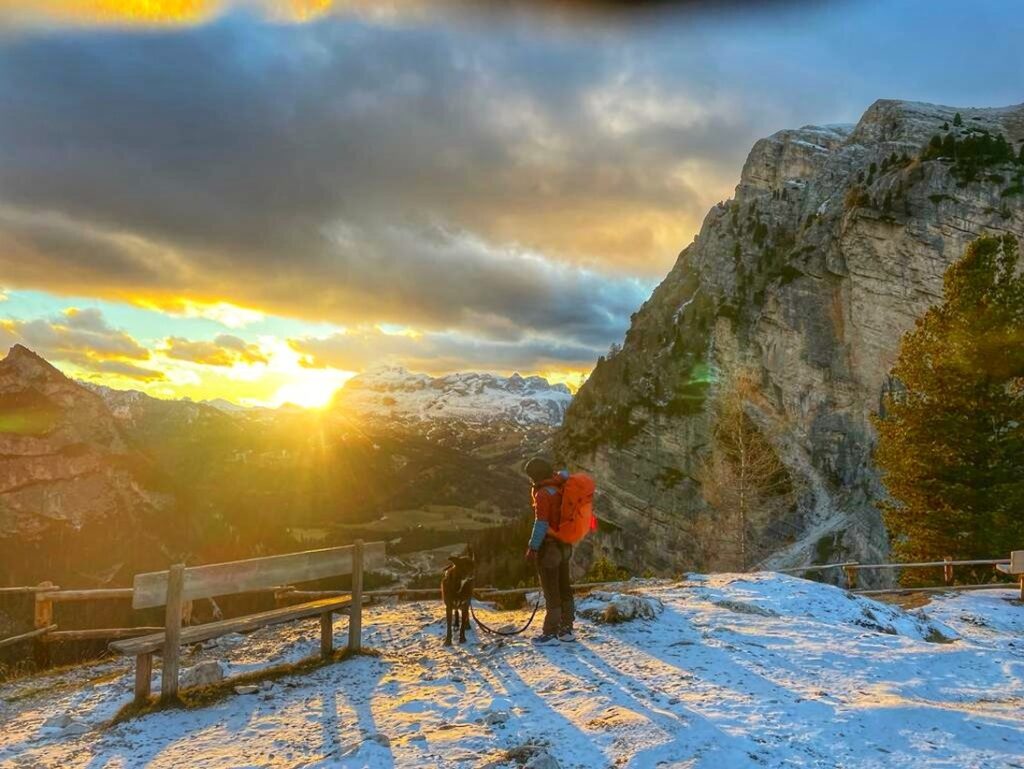 Sonnenuntergang am Col de Locia