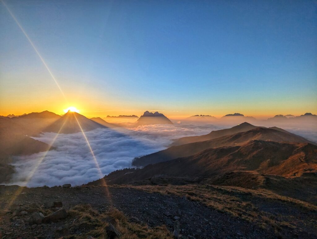 Erste Sonnenstrahlen...