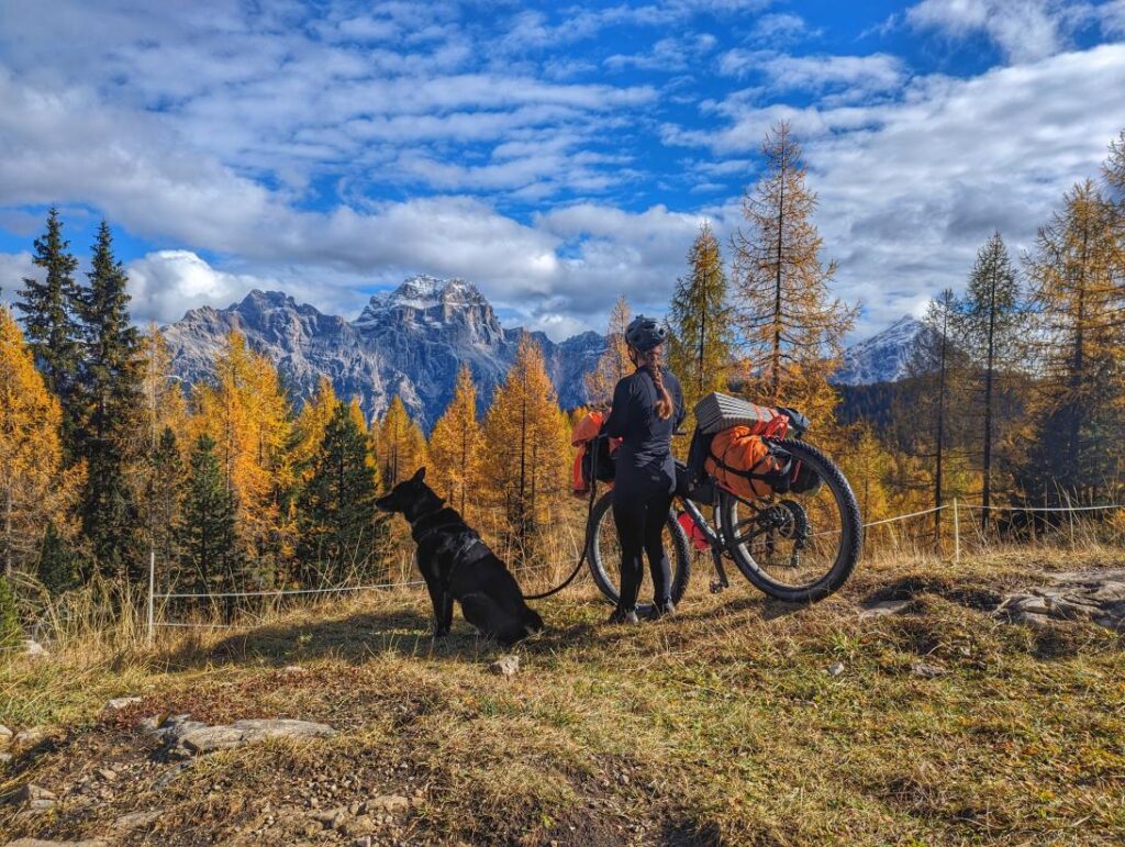 Bikepacking mit Hund - Dolomiten