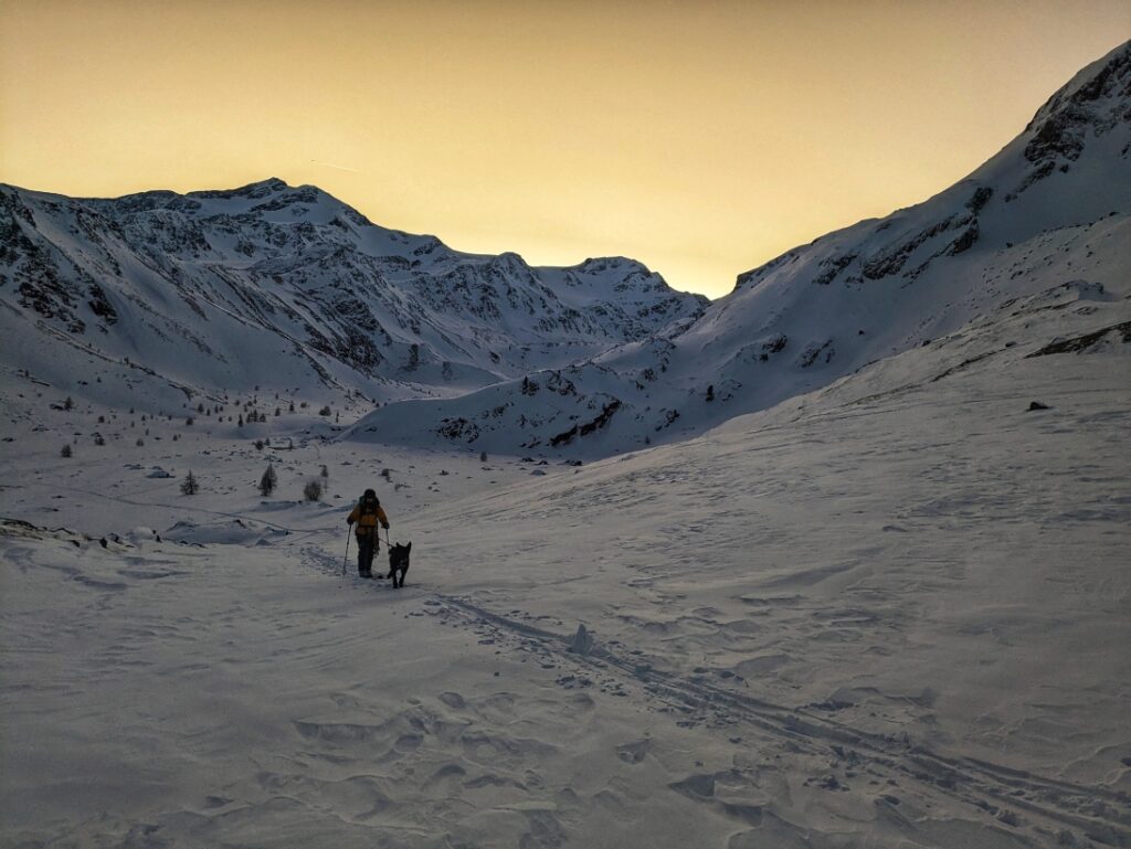 Ende einer Traumtour - Skihochtour mit Hund - Monte Cevedale