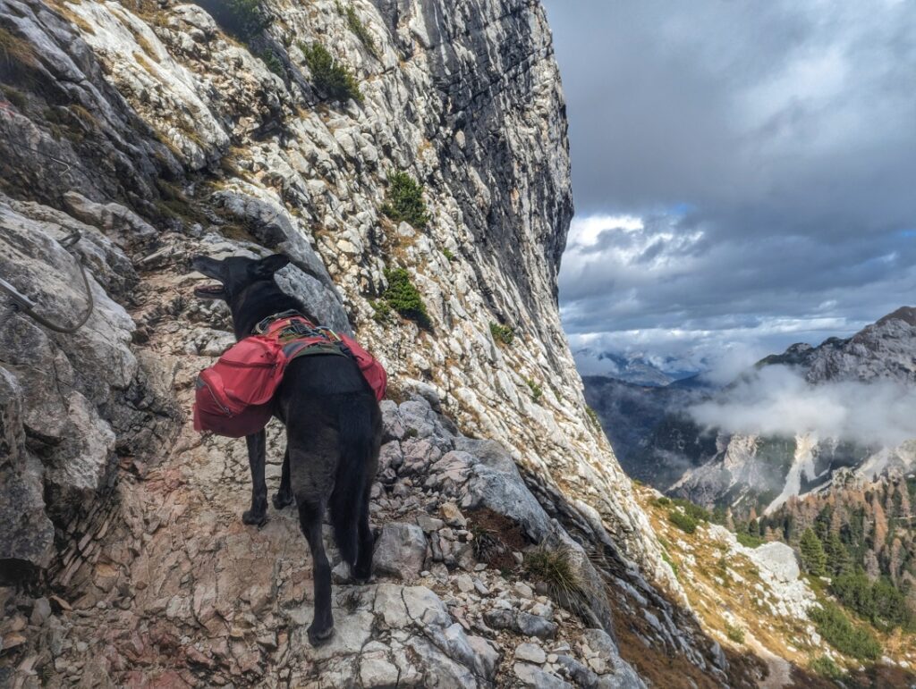 Kraxelstellen im Aufstieg zur Ofenscharte