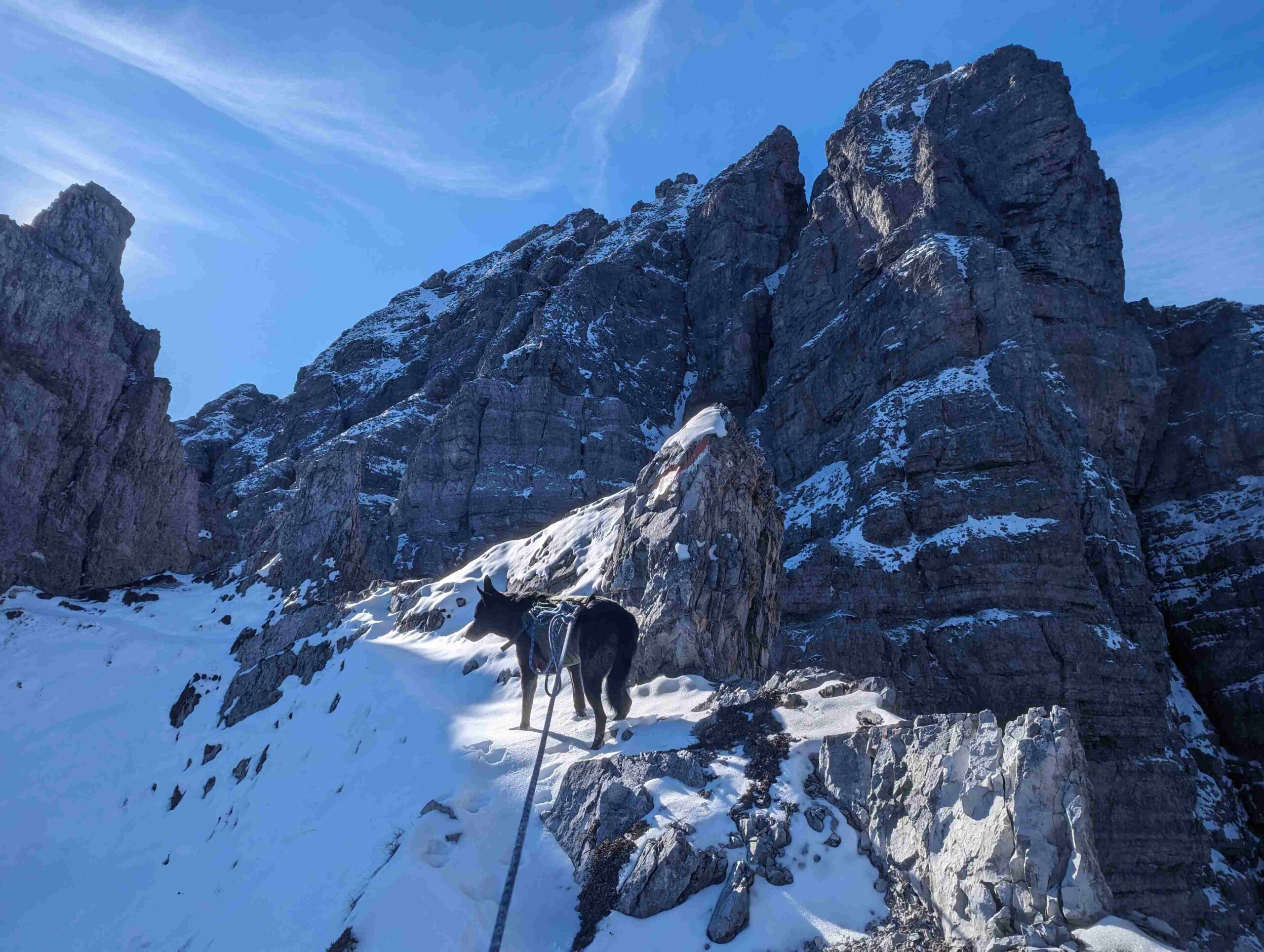 Klettersteig mit Hund – Kalkkögelüberschreitung, Axamer Lizum